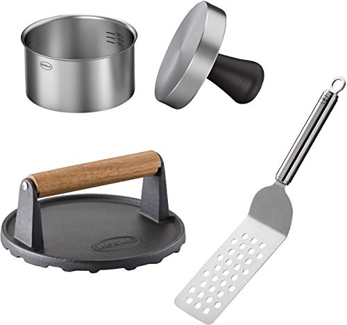 RÖSLE Set da hamburger per barbecue in 3 pezzi, pregiato... - Garden & Outdoor Amazon Italy à 27.99€