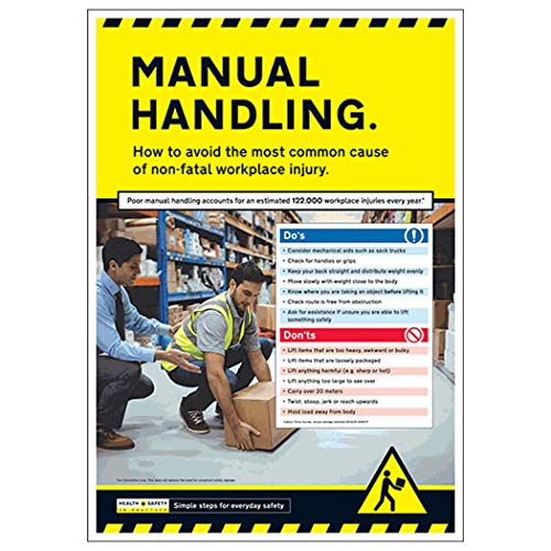 V Safety in Practice - Manual Handling A2 Poster - 420 x... - Amazon Royaume-Uni à 7.49€