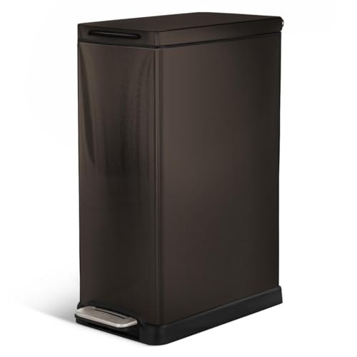 Home Zone Living 12 Gallon Slim Kitchen Trash Can with Slow... - Maison & Cuisine Amazon Royaume-Uni à 67.46€
