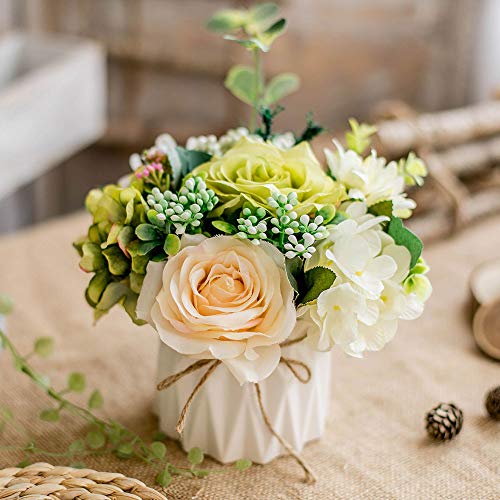 TKAS Artificial Flowers Fake Flowers Silk Rose Bouquets... - Maison & Cuisine Amazon Royaume-Uni à 13.29€