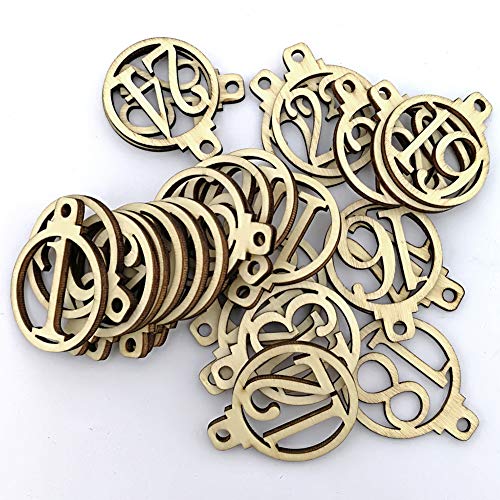 GREENLANS Adventskalender Tags, 1-25 Vintage Holz... - Loisirs Créatifs en promo à 1.15€