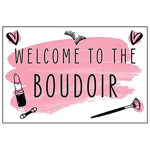 V Safety Pink Makeup/Welcome to The Boudoir Sign - 400mm x... - Maison & Cuisine Amazon Royaume-Uni à 4.87€