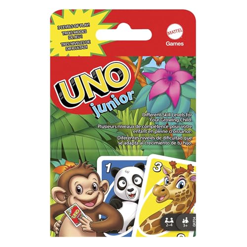 Mattel Games UNO Junior, Jeu De Cartes Familial pour... - Jouets & Jeux Amazon France à 4.39€