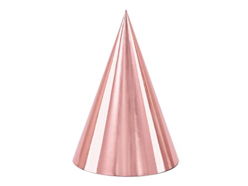 Partyhütchen 6 Stück metallic roségold / Partyhüte Hütchen... - Jouets & Jeux Amazon Allemagne à 2.20€