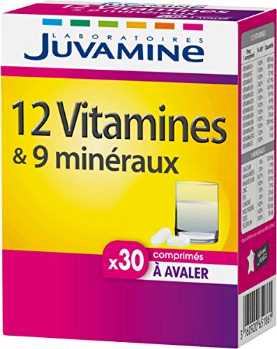JUVAMINE - 12 Vitamines & 9 Minéraux - Aide à réduire la... - Auto & Moto en promo à 4.75€