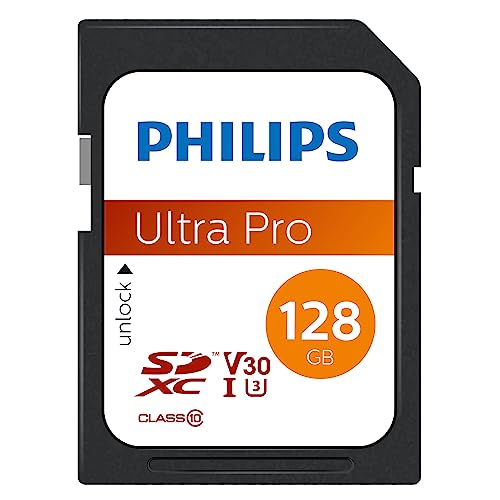 Philips Ultra Pro Carte SDXC 128 Go UHS-I U3, Vitesse de... - High-Tech & Électronique Amazon France à 25.23€