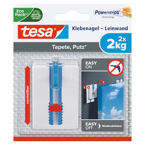 tesa Lienzo adhesivo para uñas para papel pintado y yeso 2... - Amazon Espagne à 5.16€