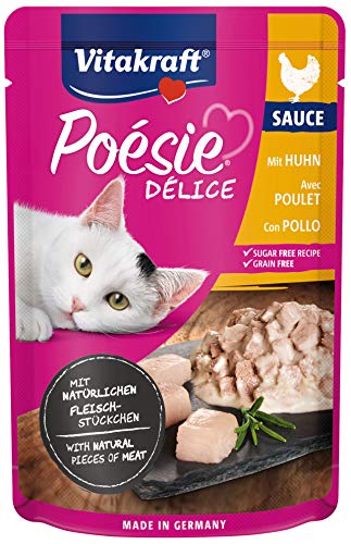 Vitakraft Poésie Délice, Nassfutter für Katzen, mit... - Animalerie en promo à 0.58€