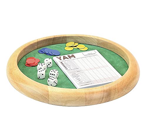 Jeujura Holz Yam-421: Holzbahn mit 5 Würfeln, 21 Chips und... - Jouets & Jeux Amazon Allemagne à 22.78€