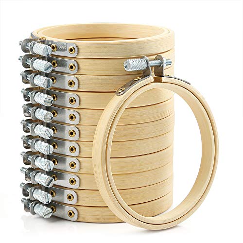 Pllieay Lot de 12 cerceaux à broder en bambou 7,6 cm pour... - Maison & Cuisine Amazon France à 12.68€