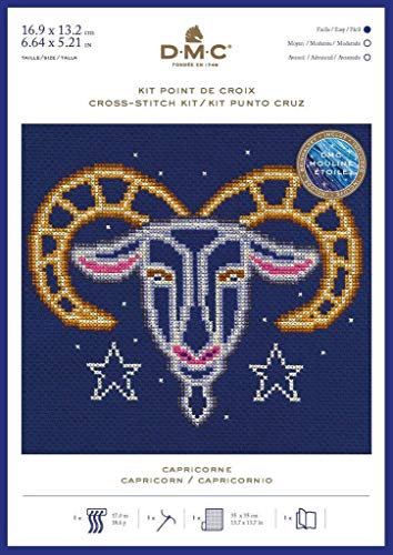 DMC Star Sign Cross Stitch Kit - Aries, Includes Aida... - Garden & Outdoor Amazon UK à 5.56€