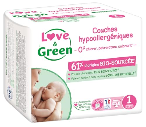 Love & Green - Couches Bébé Saines et Ecologiques - Taille... - Bébé & Puériculture Amazon France à 5.00€