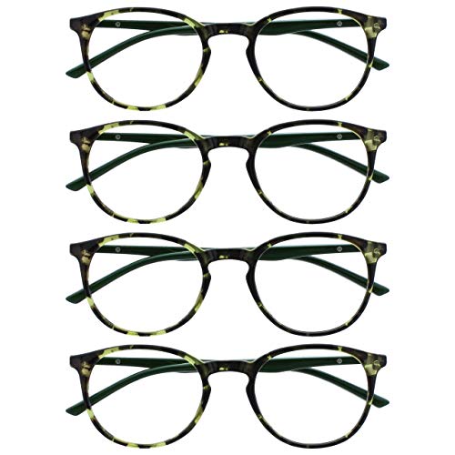OPULIZE Met Gafas de Lectura 4-Pack Montura Redonda Verde... - Auto & Moto Amazon Espagne à 10.59€
