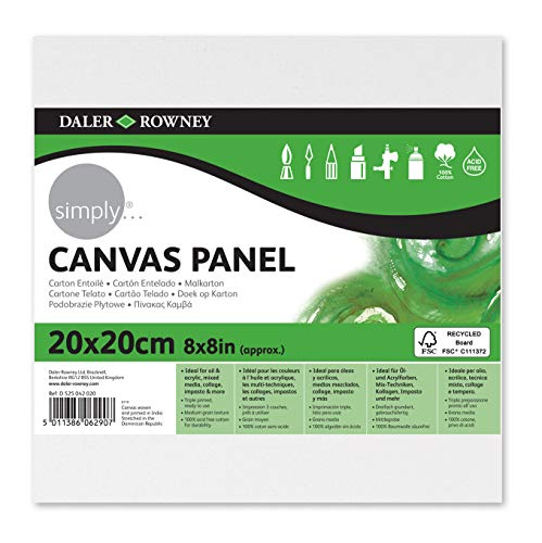 Simply Leinwandbild, 20 x 20 cm, Weiß - Maison & Cuisine Amazon Allemagne à 1.99€