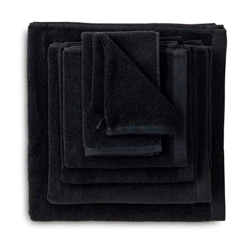 Heckett Lane Bath Wash Cloth, Black, 16 x 21 cm - Deal du jour à 4.77€
