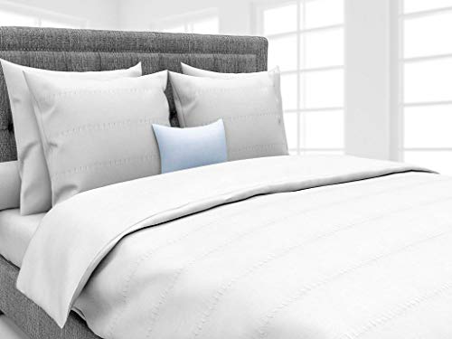 Heckett Lane David Duvet Cover, 100% Percal Cotton, Blanco... - Home & Kitchen Amazon Spain à 40.22€