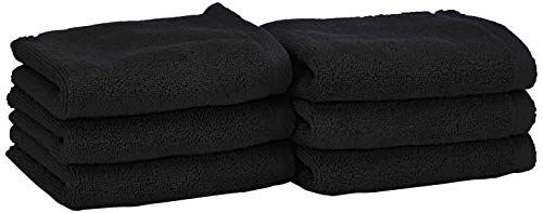 Heckett Lane Bath Guest Towel, 100% Cotton, Night Black, 30... - Bon plan à 9.10€