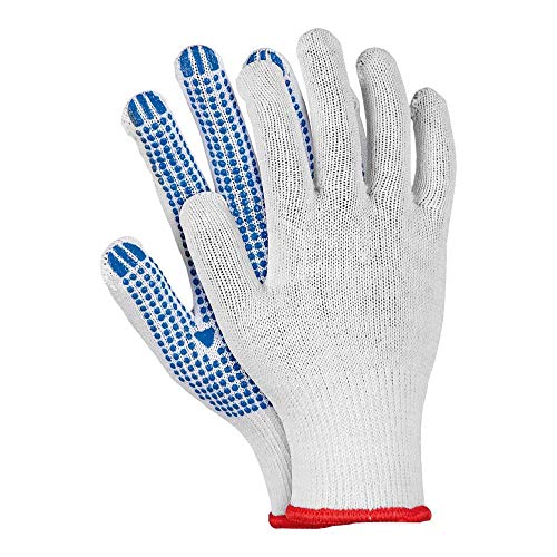 Reis Rdzn8 Lot de 12 gants de protection Blanc/bleu Taille 8 - Bon plan à 2.99€