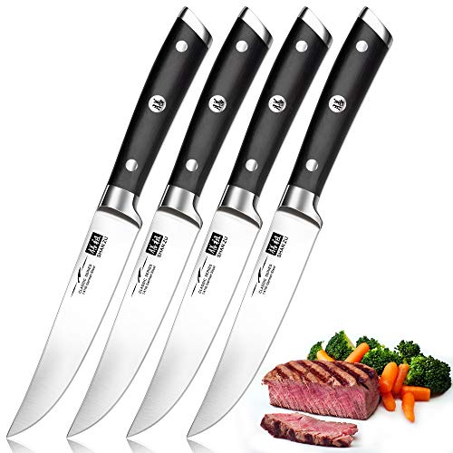 SHAN ZU Coltelli da Bistecca in Acciaio Tedesco, 4 Coltelli... - Home & Kitchen Amazon Italy à 52.99€