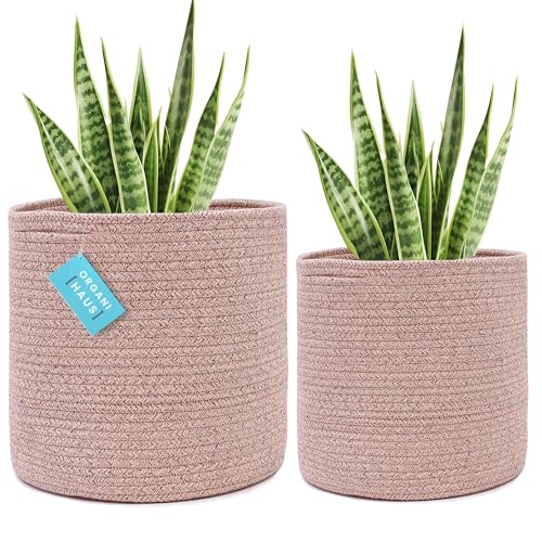 OrganiHaus Stilvolle Pflanzkörbe aus Baumwollseil, für... - Jouets & Jeux en promo à 15.86€