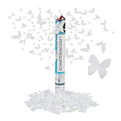 Relaxdays Lanceur de confettis, Party Popper Papillons 40... en promo à 8,61€ (-51%) sur Amazon FR