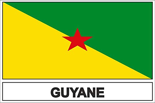 Akachafactory Autocollant Sticker Drapeau GF guyane... - Loisirs Créatifs Amazon France à 2.49€