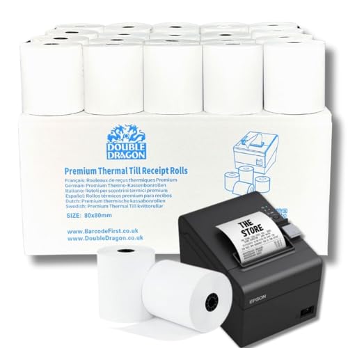Double Dragon, Rollo de papel térmico premium de 80 x 80 mm... - Jouets & Jeux Amazon Espagne à 24.99€