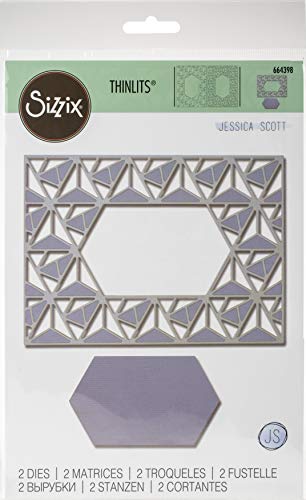 Set de Troqueles Thinlits 2 pzas 664398 Marco de enrejado... - Maison & Cuisine en promo à 10.08€