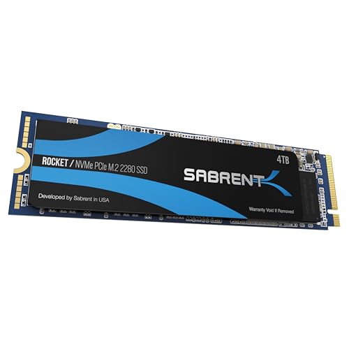 SABRENT SSD Interno 4TB, Rocket SSD NVMe PCIe M.2 2280... - Vente Flash Amazon -62%