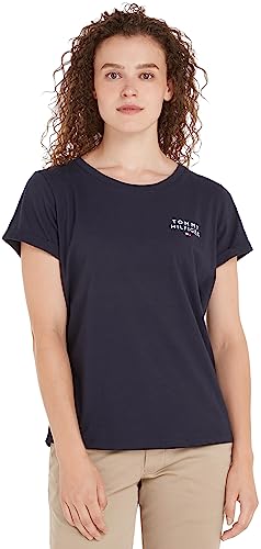 Tommy Hilfiger Camiseta de Manga Corta para Mujer Cuello... - Mode & Vêtements en promo à 19.00€