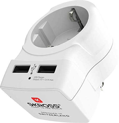 Adaptador Europeo A Estados Unidos USB SKROSS 1500281 - High-Tech & Électronique Amazon Espagne à 10.50€