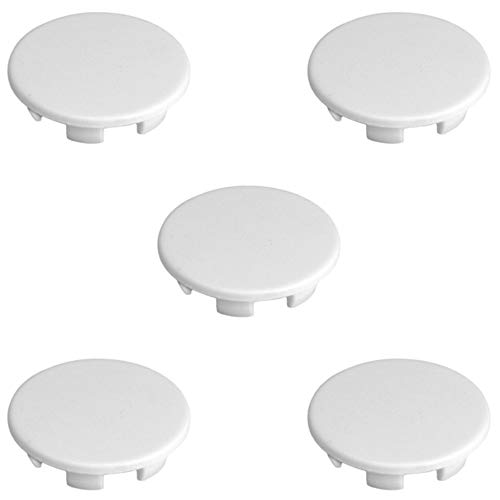 5x CACHE ROND A CLIPSER PLASTIQUE BLANC BOUCHON PROTECTION... - Bricolage & Outils Amazon France à 2.95€