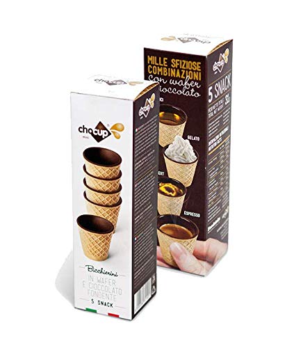 FOODRINKS CHOCUP MINI 30ml - 5 SNACKS TASSES DE GAUFRETTES... - Épicerie Amazon France à 3.69€