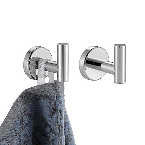 JQK Chrome Bathroom Towel Hook, 304 Stainless Steel Coat... - Amazon Royaume-Uni à 8.36€