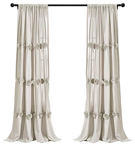 Lush Decor, Neutral Darla Window Curtain Single Panel, 84"... - Maison & Cuisine Amazon Allemagne à 18.80€
