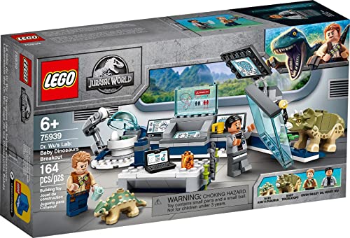 LEGO 75939 Jurassic World Le labo de Dr WU : l'évasion des... - Jouets & Jeux en promo à 19.99€