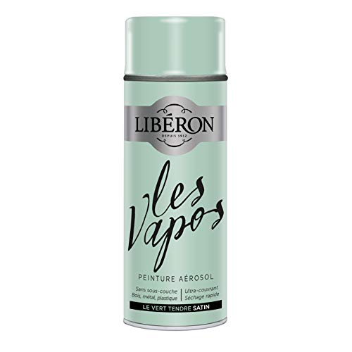 Libéron Peinture aérosol Les vapos, Le Vert Tendre Satin... - Loisirs Créatifs en promo à 14.69€