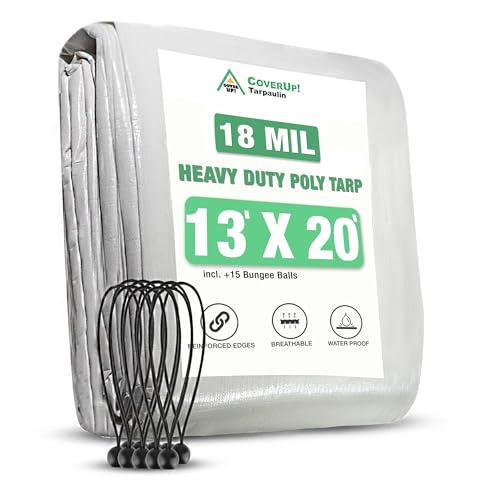 CoverUp! Tarpaulin Waterproof Heavy Duty – Reinforced Tarp... - Home & Kitchen Amazon UK à 41.97€