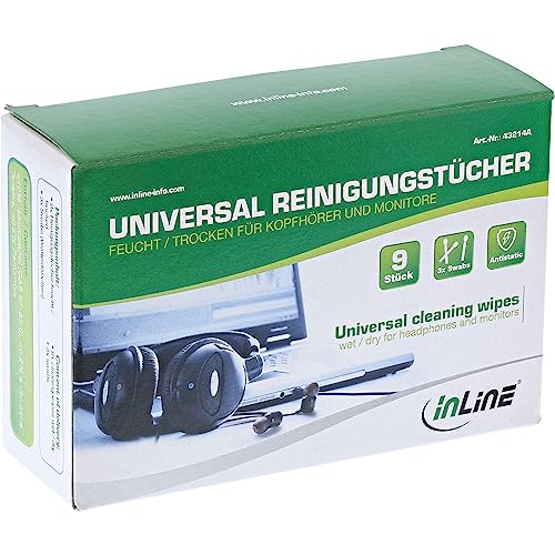 InLine® Toallitas de limpieza universales húmedas y secas... - High-Tech & Électronique Amazon Espagne à 8.42€
