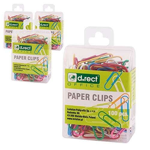 D.RECT Trombones en Plastique 28 mm, 12 Paquets (100 Pièces... - Jouets & Jeux Amazon France à 16.38€