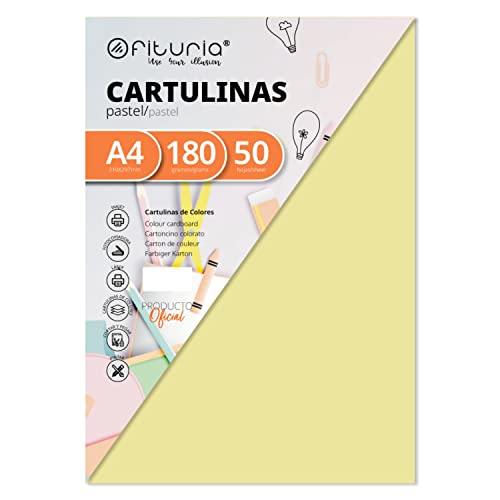 Pack 50 Cartulinas Color Crema Tamaño A4 180g - Maison & Cuisine Amazon Allemagne à 3.47€