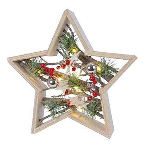 Kaemingk 8719152941025 - Estrella LED a Pilas y decoración... - Amazon Espagne à 8.23€