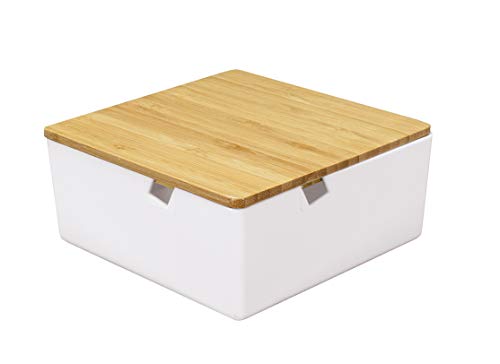 Kleine Wolke Timber Cosmetic Box, Glas/Silikon, Weiß... - Maison & Cuisine Amazon Allemagne à 6.76€