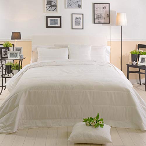 Sancarlos Copriletto Bouti 235X265, CAMA 135 Bianco - Auto & Moto Amazon Italie à 28.49€