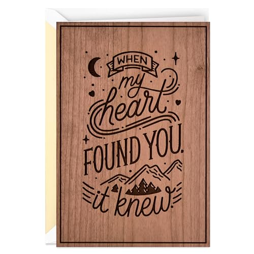 Hallmark - Tarjeta de aniversario de madera (dónde hemos... - Amazon Espagne à 4.37€