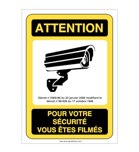 AUA SIGNALETIQUE - Autocollant attention pour votre... - Auto & Moto Amazon France à 2.00€
