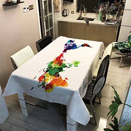 Enhome Mesa Mantel Antimanchas Rectangular Impermeable, 3D... - Maison & Cuisine en promo à 3.99€