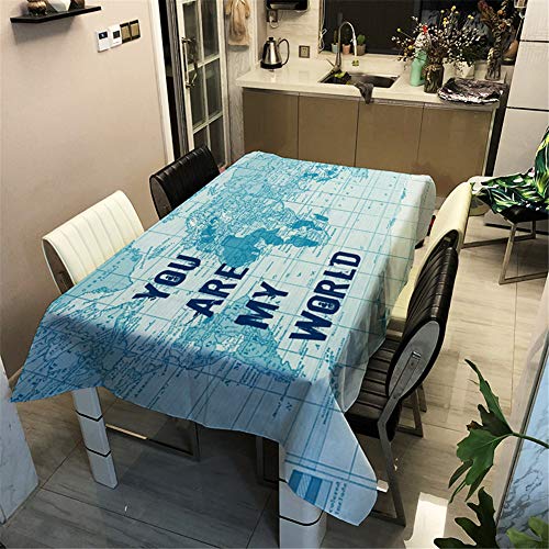 Enhome Mesa Mantel Antimanchas Rectangular Impermeable, 3D... - Nouvelle promo Amazon à 0.99€