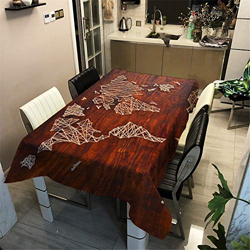 Enhome Mesa Mantel Antimanchas Rectangular Impermeable, 3D... - Maison & Cuisine Amazon Espagne à 1.99€