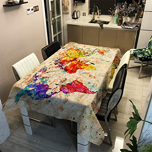 Enhome Mesa Mantel Antimanchas Rectangular Impermeable, 3D... - Maison & Cuisine Amazon Espagne à 1.99€